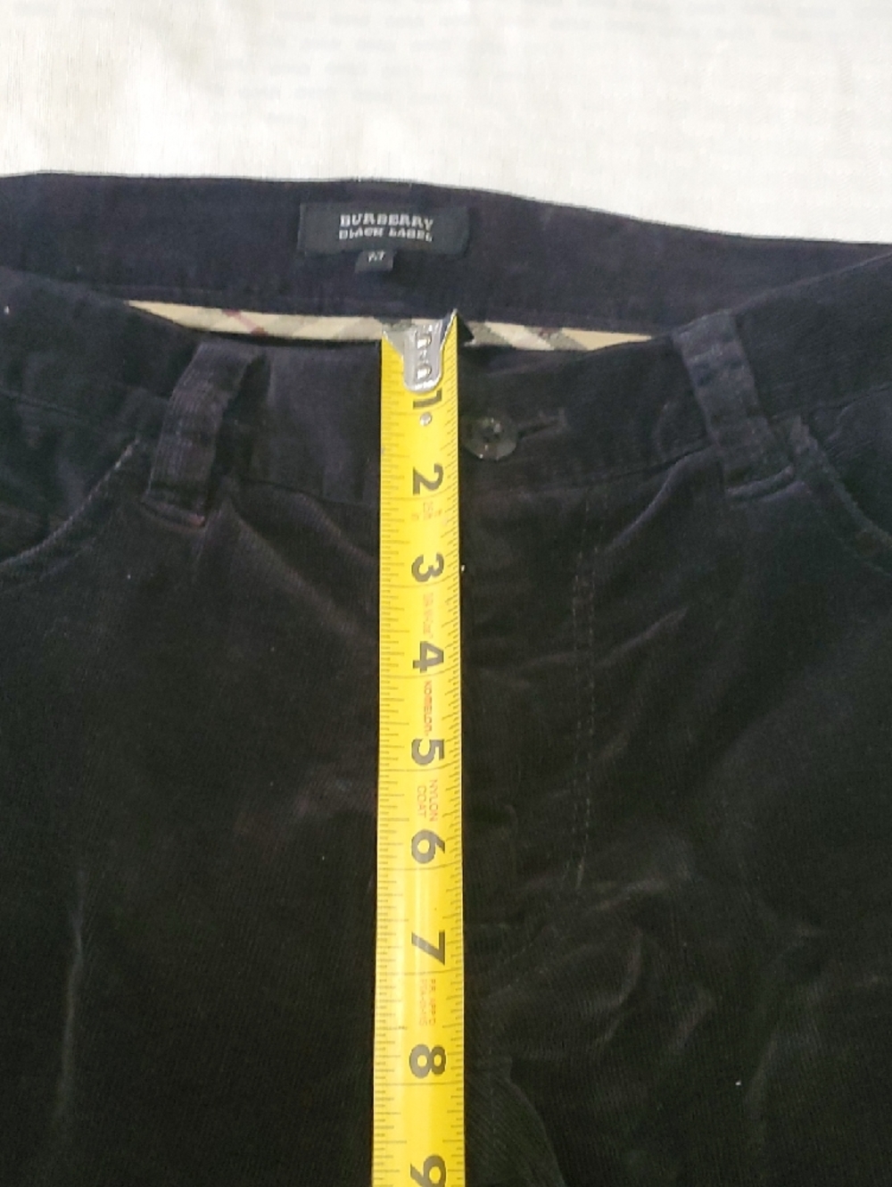 Burberry Black Label Men's Blue Straight Corduroy Jeans Size 30 - Picture 11 of 16